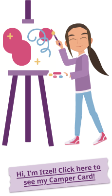 Itzel painting