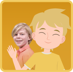 Atticus and his animated avatar