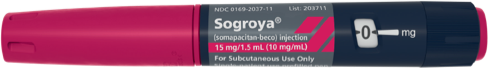 Horizontal Sogroya® 15 mg pen