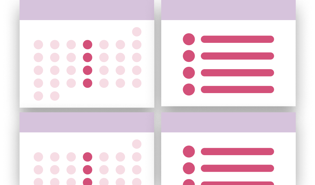 Calendar icons